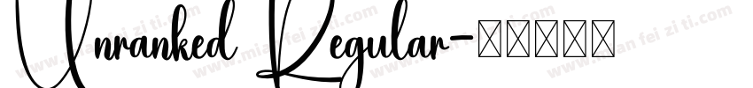 Unranked Regular字体转换